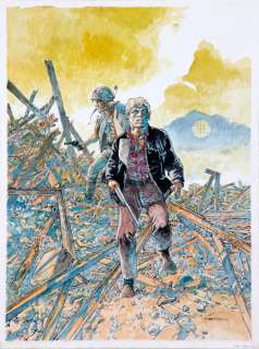 Hermann | Jeremiah, superbe illustration couleurs Ã  l’aquar… | Banque Dessinée