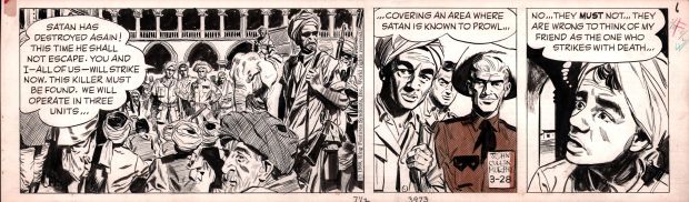 John Cullen Murphy | Big Ben Bolt Daily Strip 3/28/1960 - Making a Plan - Signed | Anthony’s Comic Book Art