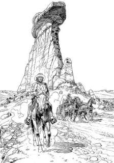 Rouge Michel. (Né En 1950) | ROUGE Michel. Â«Marshal BlueberryÂ». Encre de Chine sur papier pour la&h | Tessier Sarrou