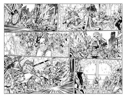 Esau And Isaac Escorza | Tmnt: the Last Ronin II Re-Evolution Issue 3 Page 32 And 33 | Albert Moy