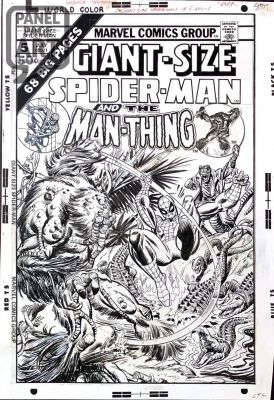 Gil Kane | Giant Size Spider-Man 5 Cover | Panel Page Art