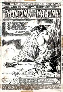Herb  Trimpe, Sal Trapani - Incredible hulk #164 p 1 splash (1973)