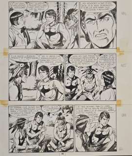 Tavola originale Gallieno Ferri Zagor n. 123 ” La miniera insanguinata” pag.66 | Venere Comic Art