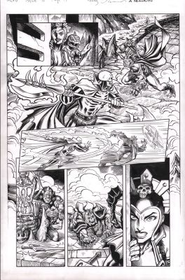 Nelson Decastro, Reilly Brown | He-Man And the Masters of the Universe #6 P.17 - Skeletor Action - Signed - 2026 | Anthony’s Comic Book Art