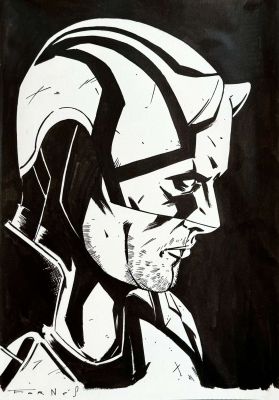 Jorge Fornés | Daredevil Headshot 02 | Black Diamond