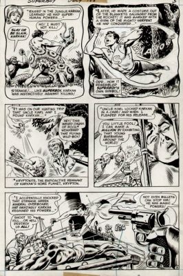 Bob Brown, Murphy Anderson | Superboy #188 P 3 (Superboy Battles Giant Snake & Bullets! 1972) | Romitaman