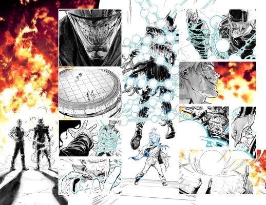 Xermanico | DC KO #03 P. 08-09 (Monoprint / AP) (Copy) | Black Diamond