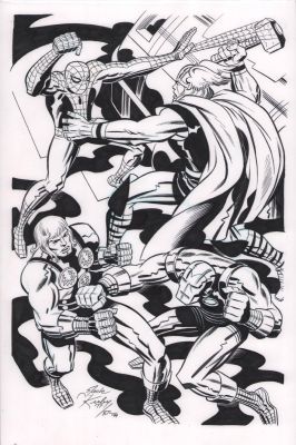 Bruce Timm - The Jack Kirby Collector #27 Cover Art - Signed - 1999