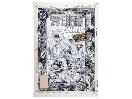 Lot 316 - 1981 Weird War Tales #100 Cover Art, Joe Kubert
