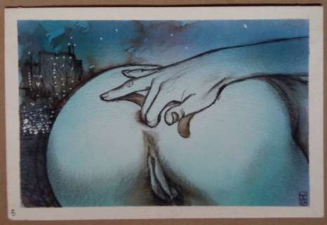 Milo Manara - original illustr. "Il gioco - Le declic" - Page volante - EO - (1984) | Catawiki