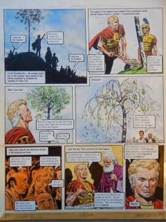 Don Lawrence - Trigië  - Originele pagina - Gouache on board - De Vloek van de Zonaanbidders - (1974) | Catawiki