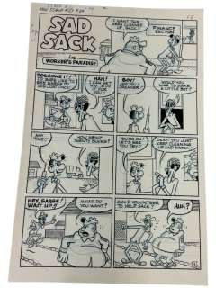 Sad Sack Comics Original Storyboard Production Comic Art | Los Angeles Estate Auction
