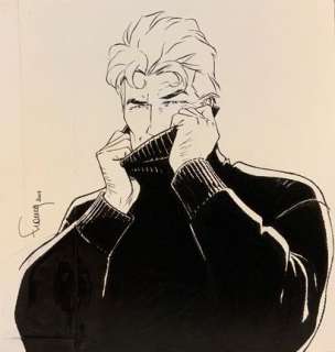 Philippe FRANCQ (né en... - Lot 32 - # Largo Winch - Dior Encre de Chine sur papier pour...