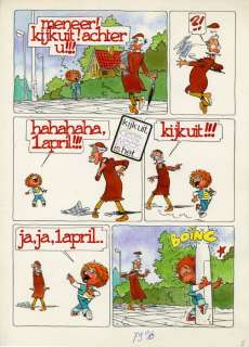 Julsing, Fred - Originele pagina in kleur - 1 April - (1978) | Catawiki