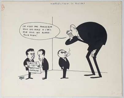 Faizant Jacques... | FAIZANT Jacques (1918-2006) La publicité à l’ORTF.... | Art Richelieu