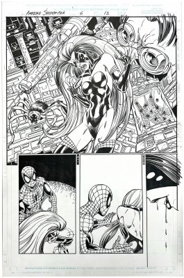 John Byrne | Amazing Spider-Man #6 p12 (½ Splash)(Spider-Woman) | Nostalgic Investments