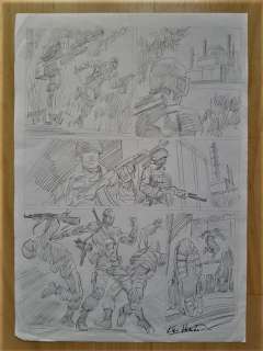 G.I Joe / Action Force - Original Preliminary Artwork by Kev Hopgood - EO 