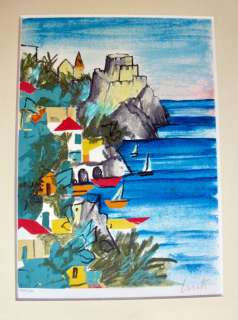 Emanuele Luzzati | Costiera amalfitana | Spazio Papel