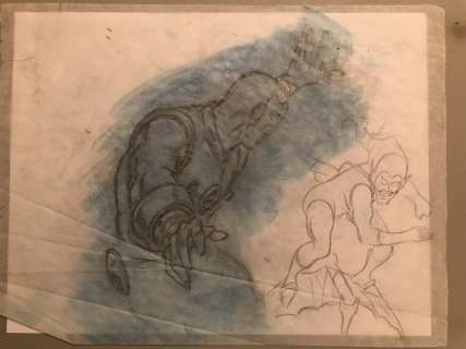 George Tuska | Fs - Iron Man And Green Goblin Sketches By George Tuska | ComicArtFans Classifieds