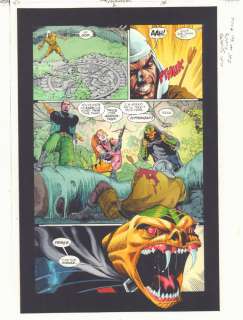 John Kalisz, Michael Bair, Rags Morales - Hawkman #2 P.14 Color Guide Art - Copperhead - 2002