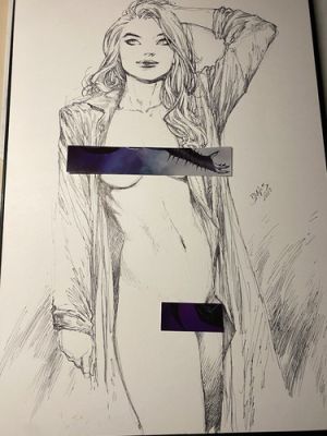 Full Notti Supergirl Original Art by Ed Benes 11 x 17 Commission Sketch | eBay US