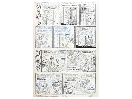 John Stanley Thirteen #18 Interior Cover Art Page | Weiss Auctions