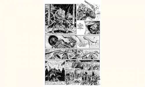 PLANCHES et DESSINS ORIGINAUX CASSINI.. Â« La Dernière Chevauchée de Black