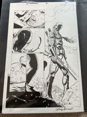 Tony Daniel, Tony Daniel | Deathstroke Issue 2 Page 12 Partial Splash By Tony Daniel | ComicArtFans Classifieds