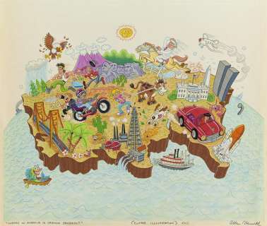 ALLAN NEUWIRTH. "Where in America is Carmen Sandiego?" [CHILDREN’S / USA / MAP] | Swann Galleries