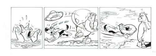 Boes - Originele strook uit Boes Integraal 7 - Taille: 43 x 15 cm. | Catawiki