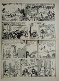 Pits en Kaliber - Originele pagina - De verloren safari (p.23) - Page volante - (1963) | Catawiki