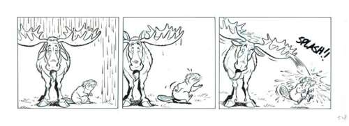 Boes - Originele strook uit Boes Integraal 7 - Taille: 43 x 15 cm. | Catawiki