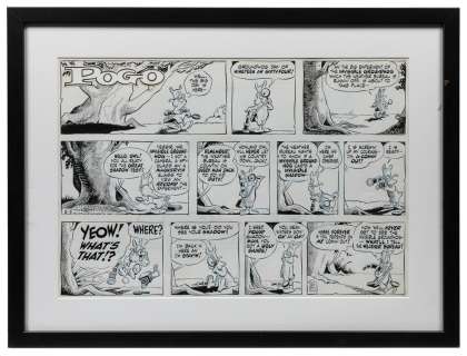 KELLY, Walt. Pogo Sunday Comic Strip Original Art. Hall Syn... | Potter & Potter