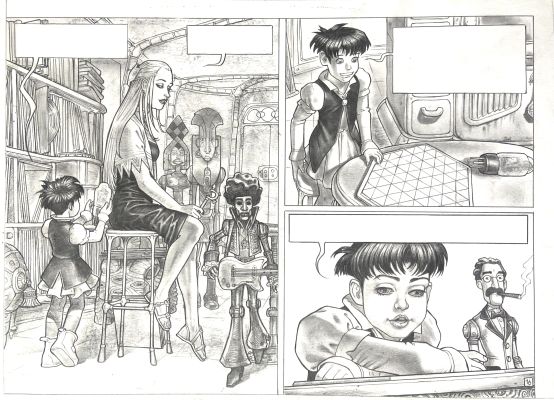 Luigi Di Giammarino | Original page cm. 41,5x30. Pencil on board. Code 2091. | Segni e Disegni