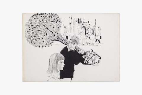 Guido Crepax - original illustr. "Una ragazza per Alberto" - Page volante - EO - (1964) | Catawiki