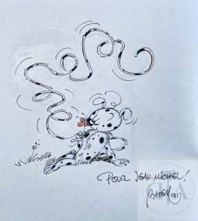Batem/Marsupilami. Dédicace signée et datée 1991,… | Dagoty