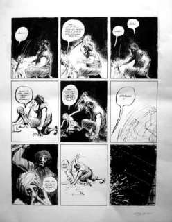 Frantz Duchazeau - GILGAMESH Encre et pinceau 36,2 x 27 cm Hors série journal