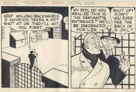 154: Gould Dick Tracy daily 4/20/44 original comic art | Russ Cochran