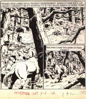Le Rallic  - Planche originale - David Crockett (1960) | Catawiki