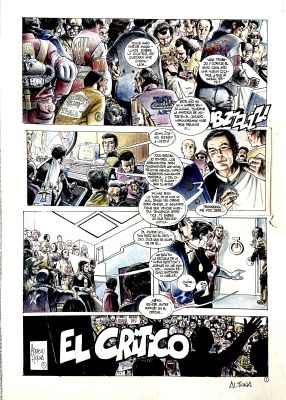 Horacio Altuna | Original page for Ficcionario. Cm. 26,5x37,5. Signed. Code 2128. | Segni e Disegni