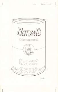 Declan Shalvey | All-New Captain America #6, okÅ‚adka What the Duck?! (Andy Warhol) | ArtKomiks Aukcje