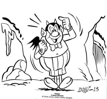 Geppo - Sandro Dossi - original illustr. "Il diavolo buono" - EO - (2013) | Catawiki