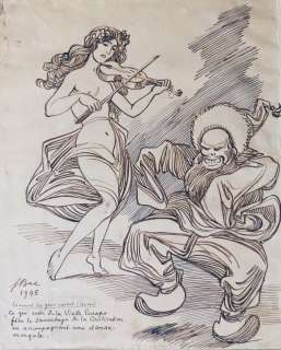 Bac Ferdinand | Violoniste et mongole | Original-Art.fr