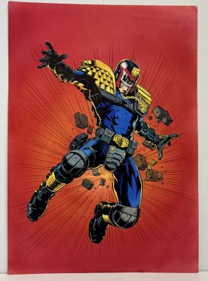 Lot 19 - Jim Murray – Judge Dredd: Lawman of the Future, Cover No. 6, "Death Trap!" (1995) | Oberon Auctions