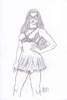 Alcides Pacheco | Phantom Lady Pinup | Abel Original Art