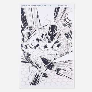Lot 509 - Greg Land, Symbiote Spider-Man 2099 #1 Variant Cover Original Art (Marvel Comics, 2024)