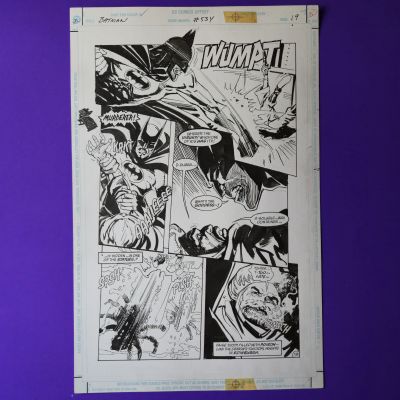 Jim Aparo, Bill Sienkiewicz , Todd Klein, Doug Moench | Sale Pending: Batman 534, Page 19 By Jim Aparo And Bill Sienkiewicz | ComicArtFans Classifieds