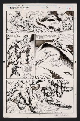 Geof Isherwood | Namor the Sub-Mariner #56 (1994) Page 19 Pencils And Inks By Geof Isherwood | ComicArtFans Classifieds