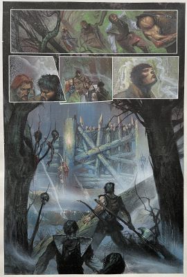 Gabriele Dell’otto | Dell’otto - Arcatera Painted Page (32) | ComicArtFans Classifieds