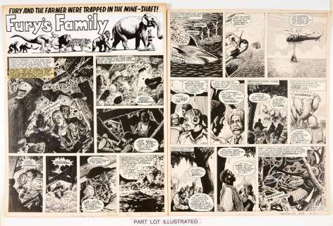 Furys Family: 3 original artworks (19970-73) by Denis McLoughlin for… | Comic Book Auctions ltd